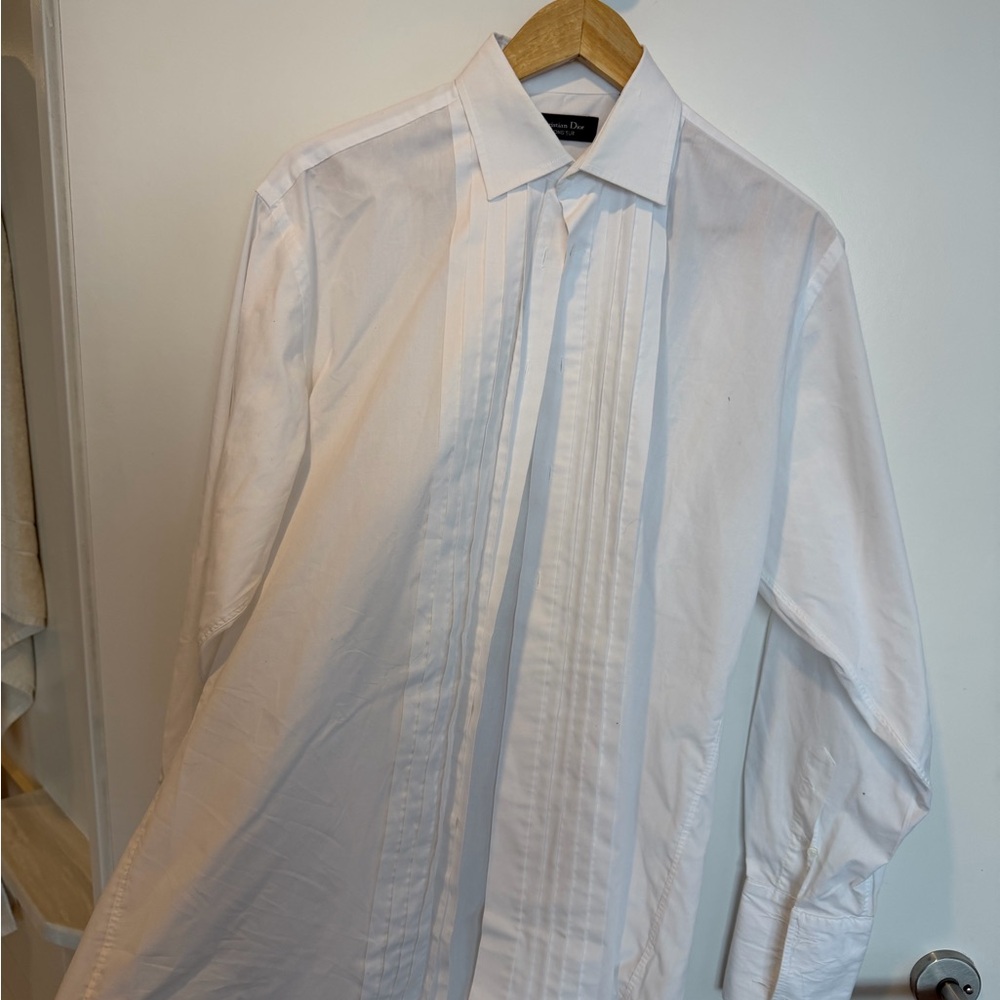 Men's White Tuxedo Shirt